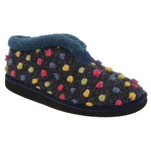 Sleepers Womens/Ladies Tilly Lightweight Thermal Lined Bootee Slippers / Blue/Mu